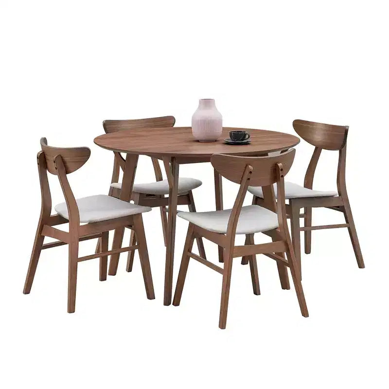 Mesa de comedor moderna que ahorra espacio, de 42IN, para 2-4 personas, mesa redonda para cocina, sala de estar y comedor