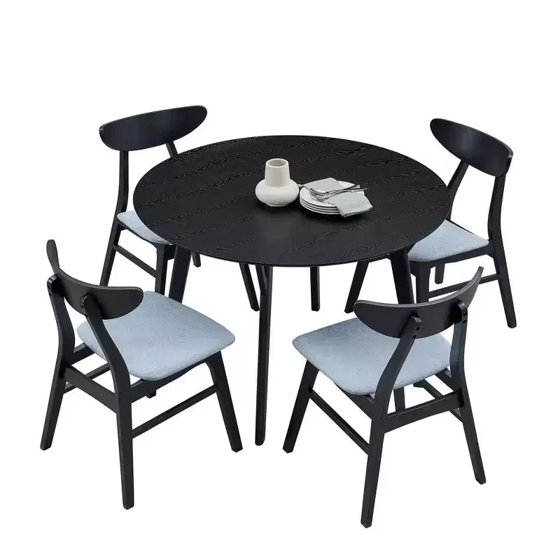 Moderner, platzsparender Esstisch, 42 Zoll, für 2-4 Personen, runder Tisch für Küche, Wohn- und Esszimmer