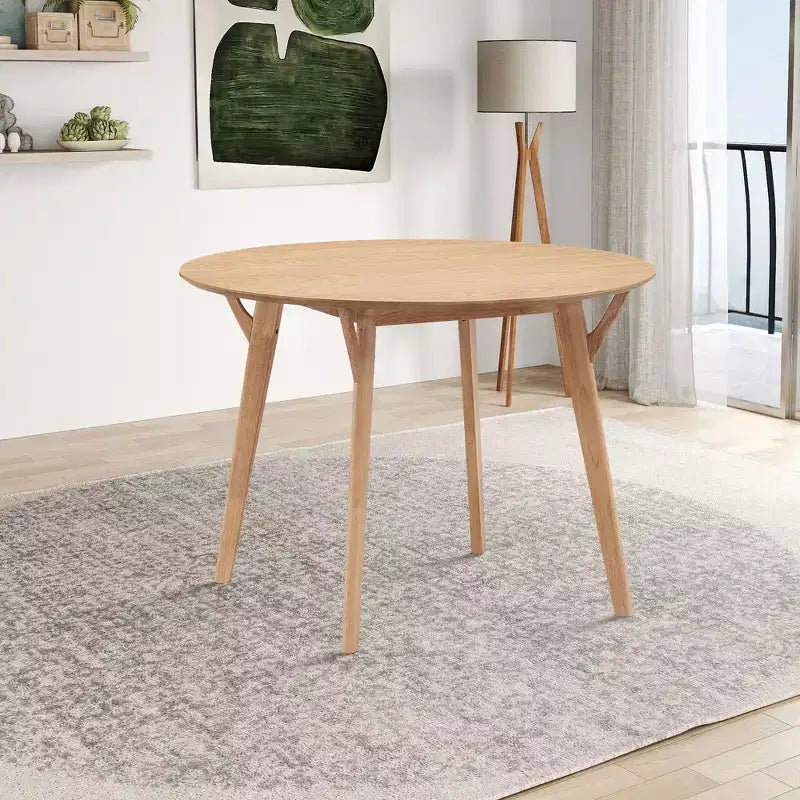 Moderner, platzsparender Esstisch, 42 Zoll, für 2-4 Personen, runder Tisch für Küche, Wohn- und Esszimmer