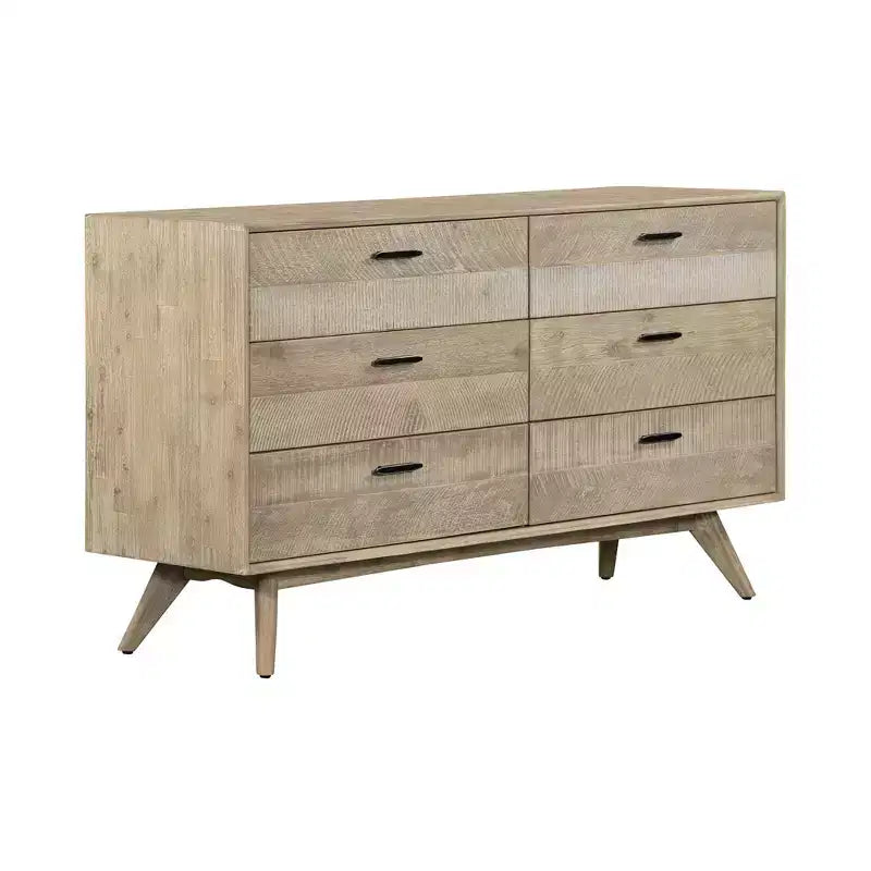 Kommode mit 6 Schubladen im Mid-Century-Modern-Stil