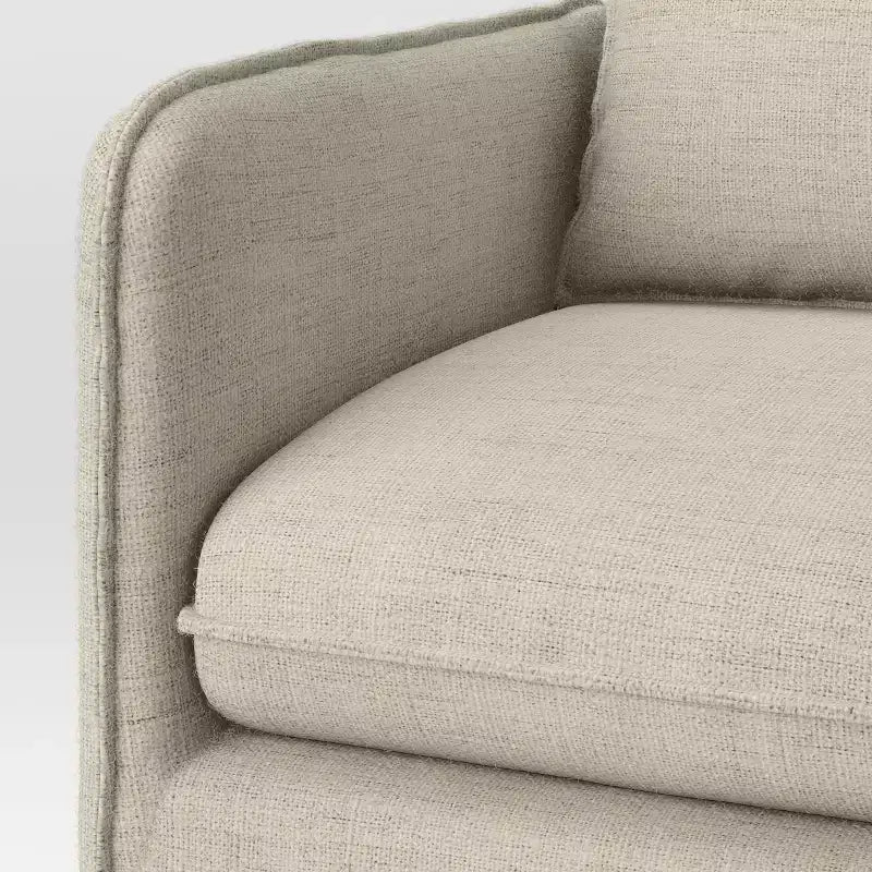 Fauteuil lounge décontracté avec coutures françaises