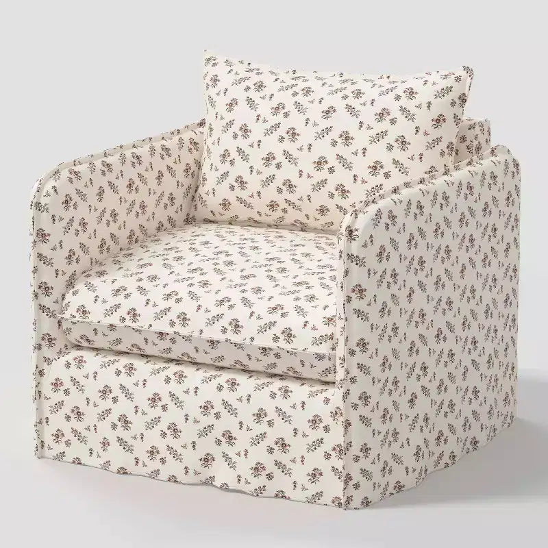Fauteuil lounge décontracté avec coutures françaises