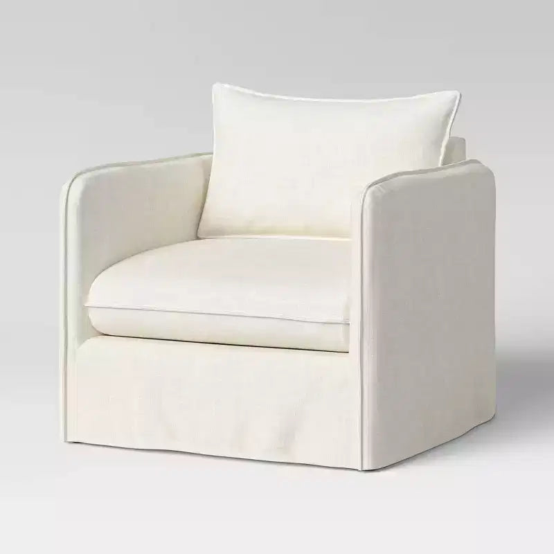 Fauteuil lounge décontracté avec coutures françaises