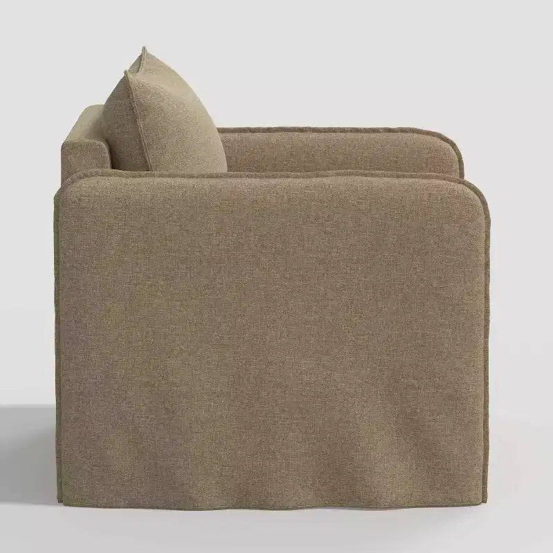 Fauteuil lounge décontracté avec coutures françaises