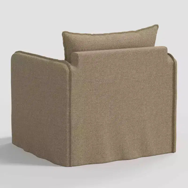 Fauteuil lounge décontracté avec coutures françaises