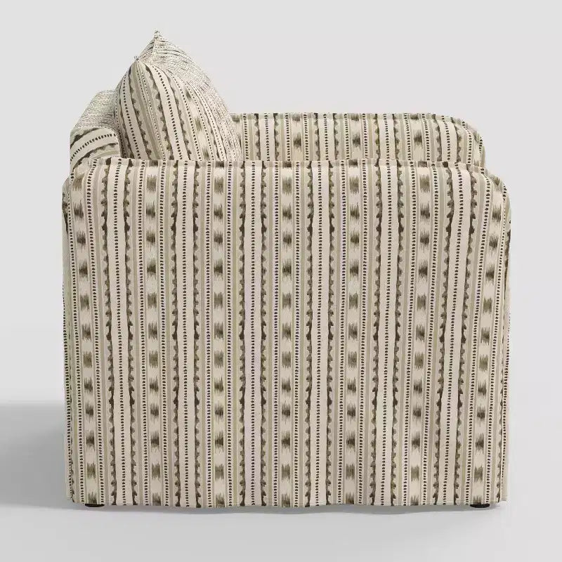 Fauteuil lounge décontracté avec coutures françaises