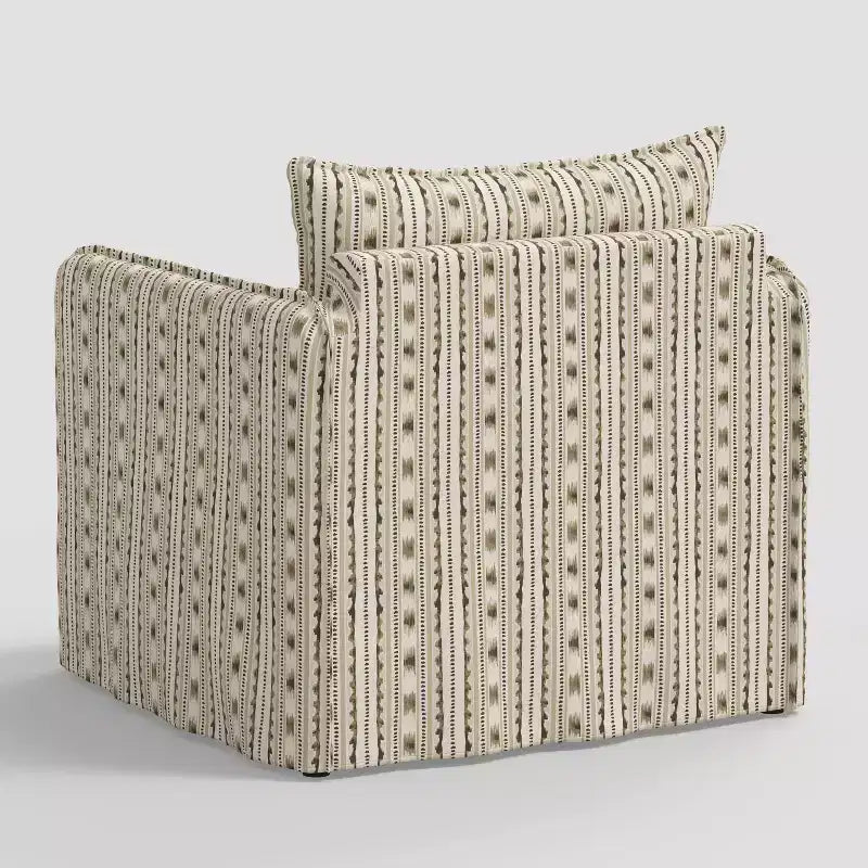 Fauteuil lounge décontracté avec coutures françaises