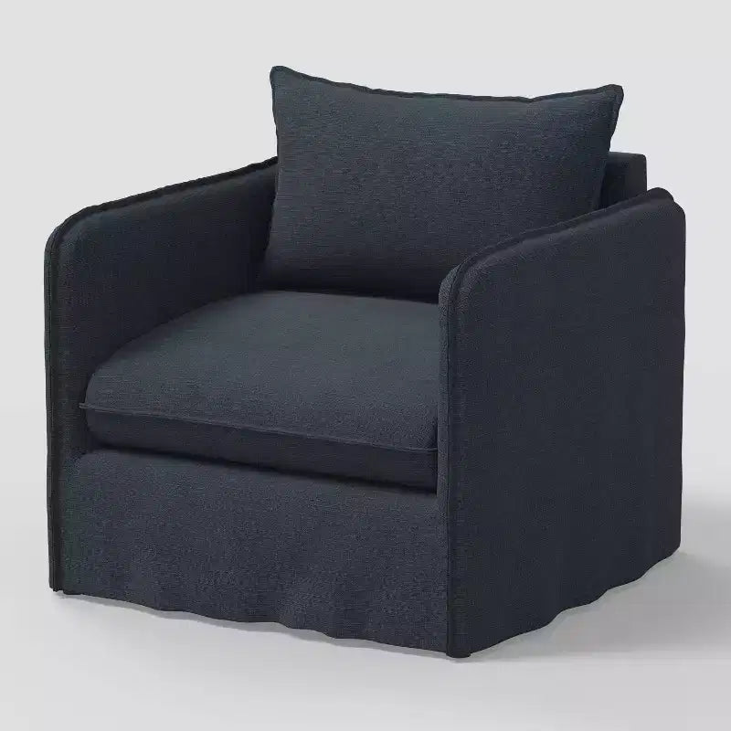 Fauteuil lounge décontracté avec coutures françaises