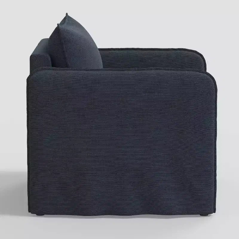 Fauteuil lounge décontracté avec coutures françaises
