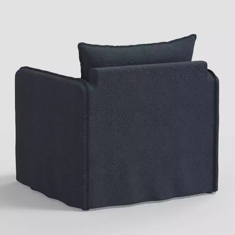 Fauteuil lounge décontracté avec coutures françaises