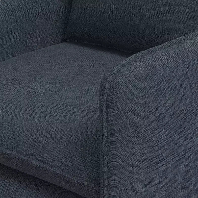 Fauteuil lounge décontracté avec coutures françaises