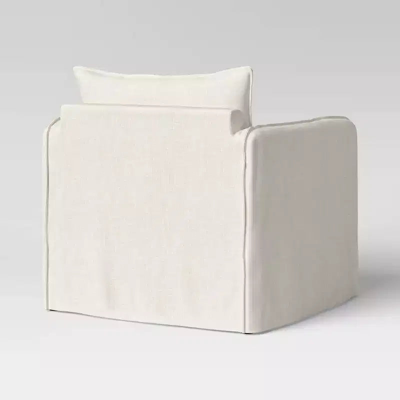 Fauteuil lounge décontracté avec coutures françaises
