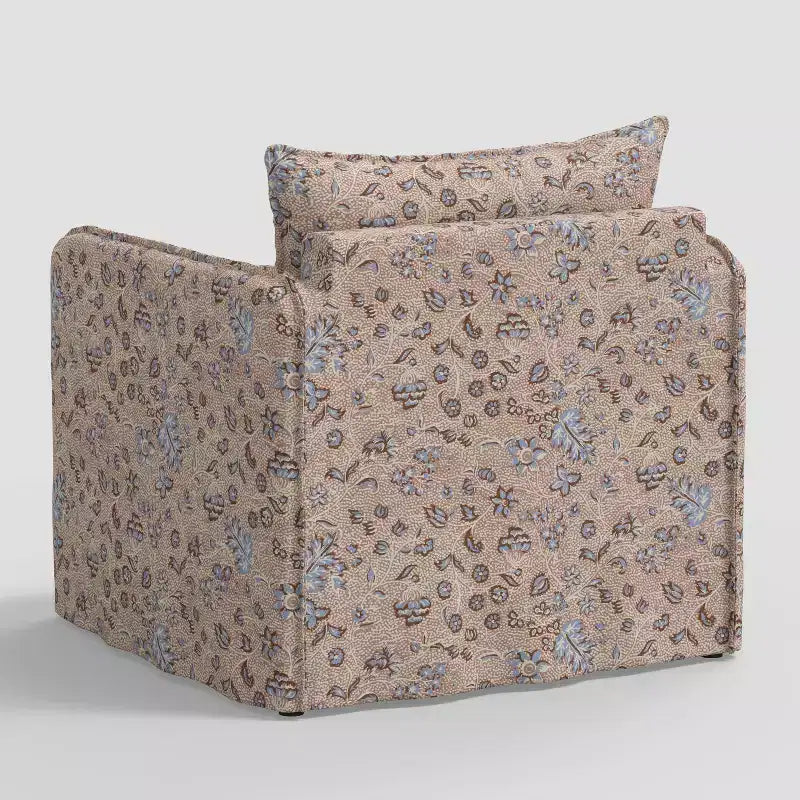 Fauteuil lounge décontracté avec coutures françaises
