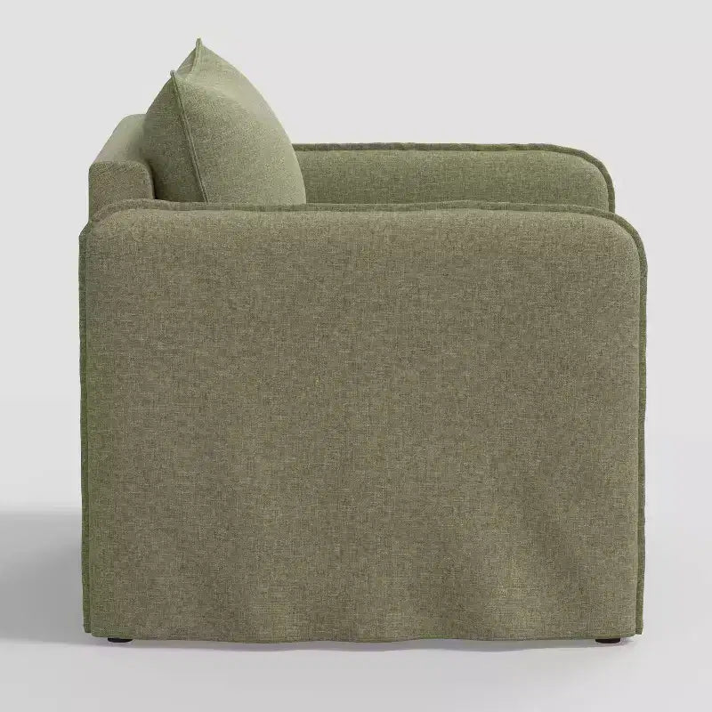 Fauteuil lounge décontracté avec coutures françaises