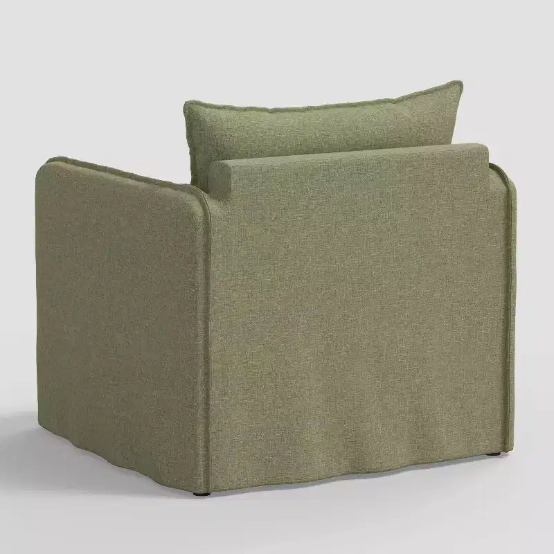 Fauteuil lounge décontracté avec coutures françaises