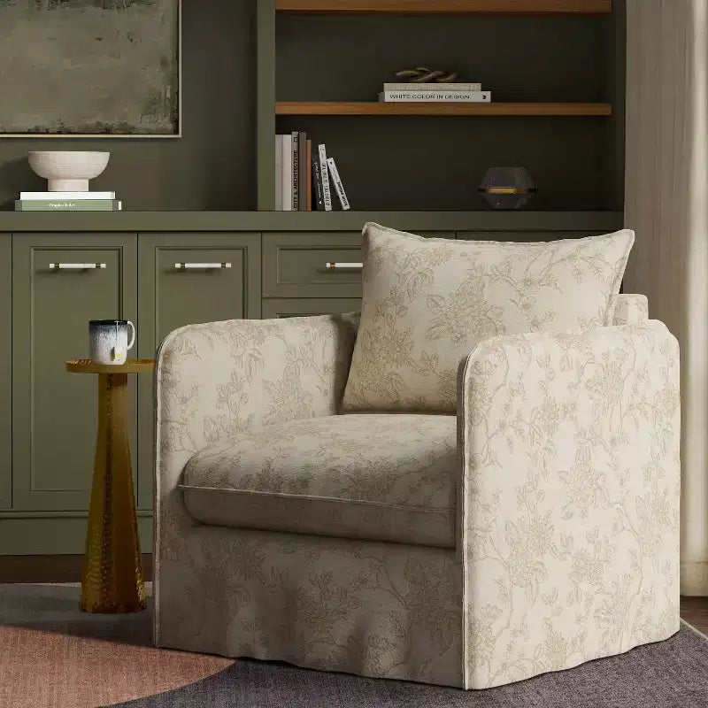 Fauteuil lounge décontracté avec coutures françaises