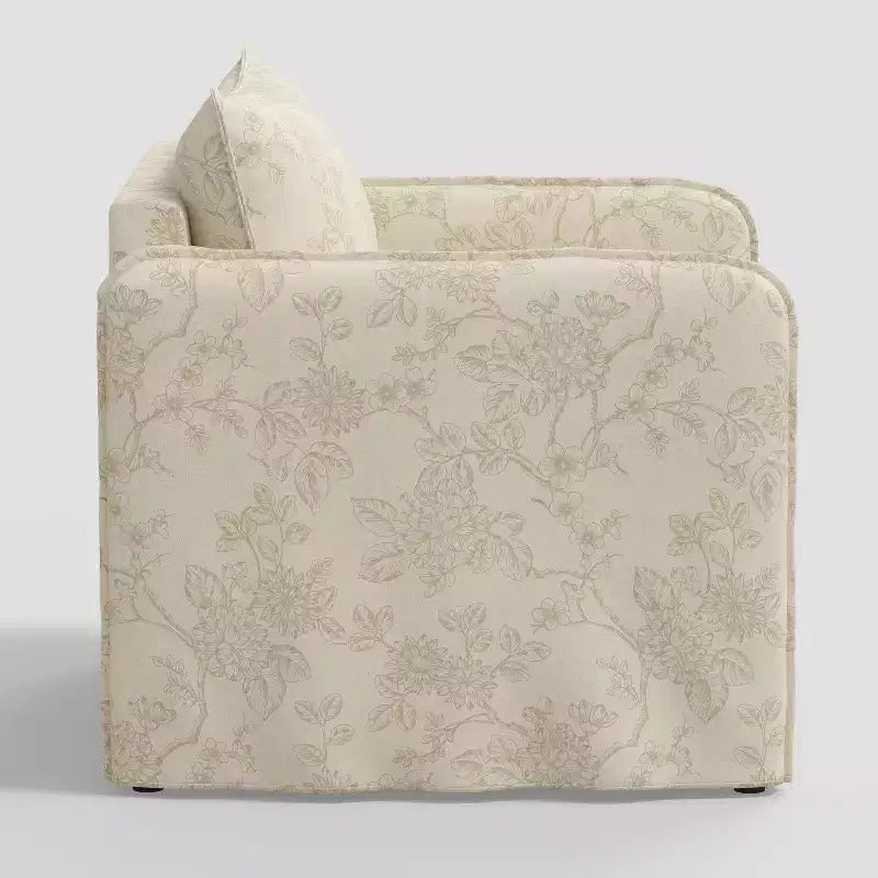 Fauteuil lounge décontracté avec coutures françaises