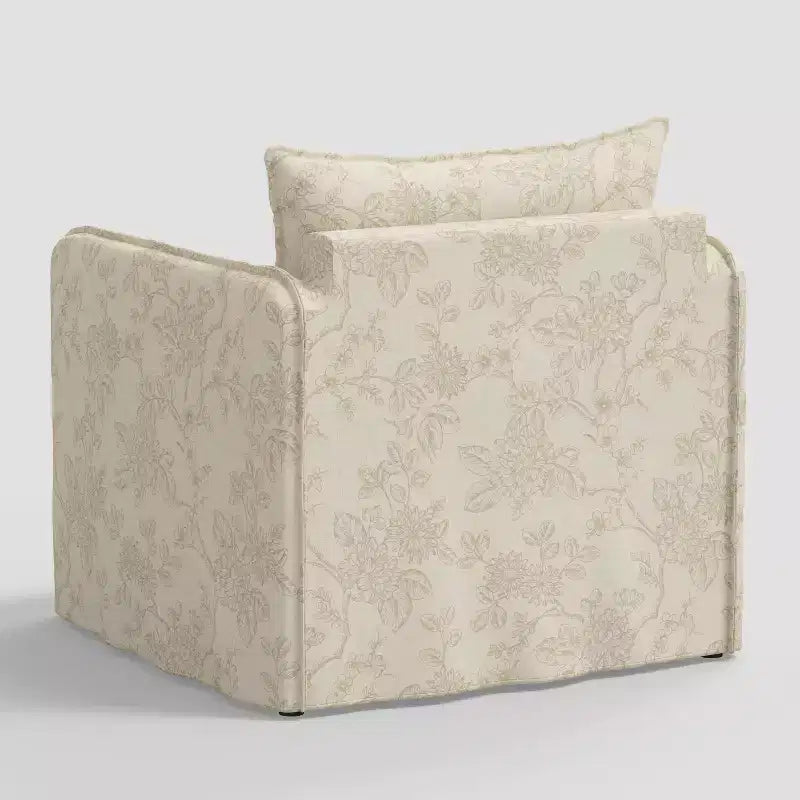 Fauteuil lounge décontracté avec coutures françaises