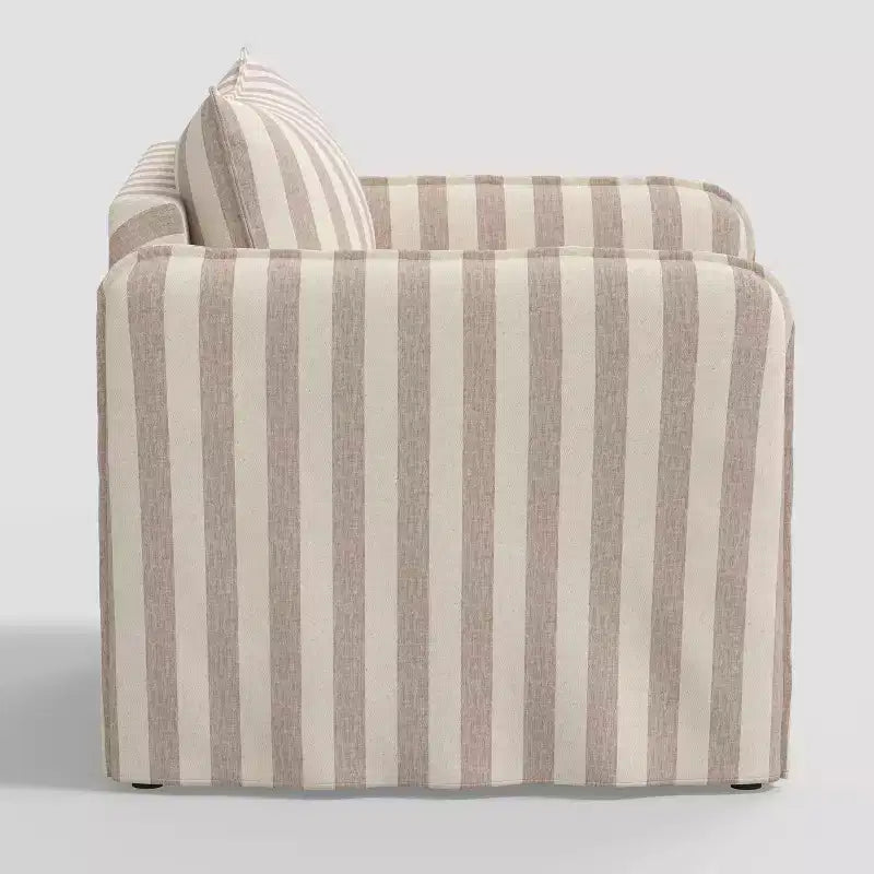 Fauteuil lounge décontracté avec coutures françaises