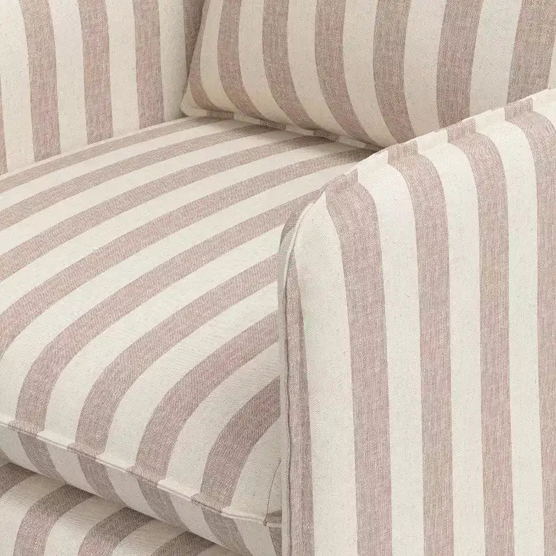 Fauteuil lounge décontracté avec coutures françaises