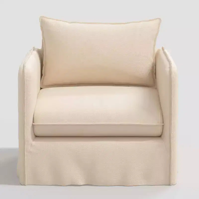 Fauteuil lounge décontracté avec coutures françaises