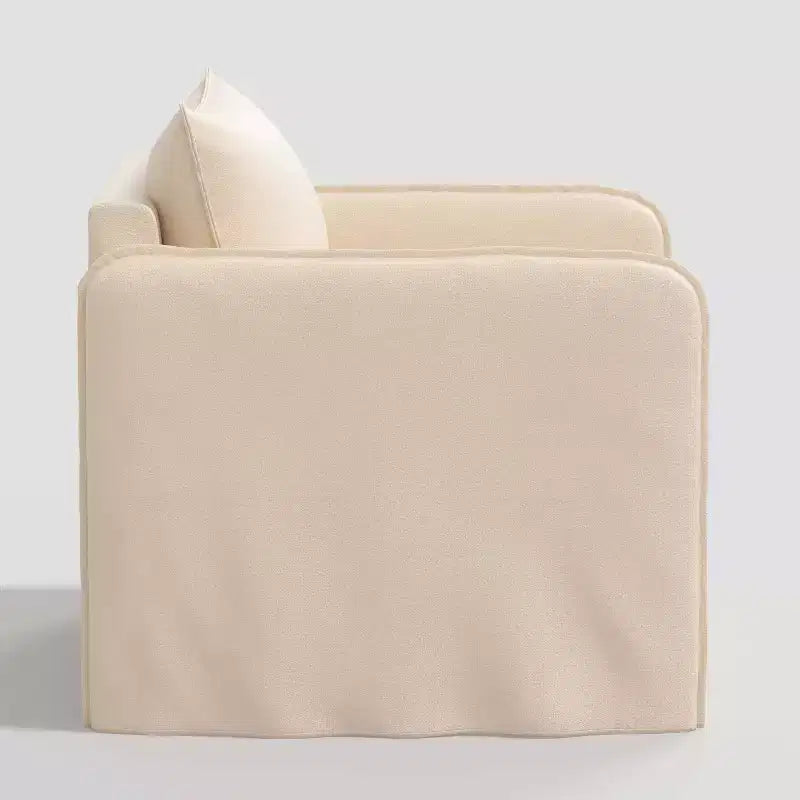 Fauteuil lounge décontracté avec coutures françaises