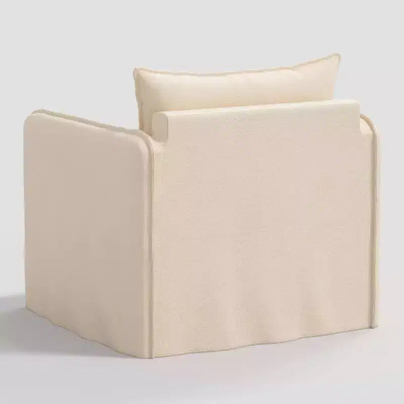 Fauteuil lounge décontracté avec coutures françaises