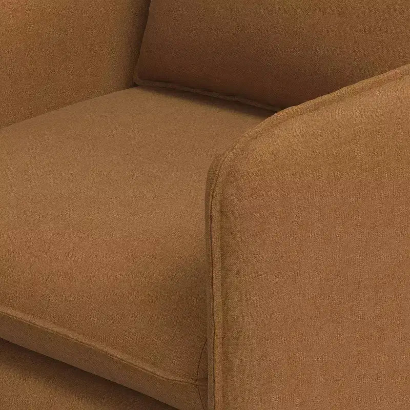 Fauteuil lounge décontracté avec coutures françaises