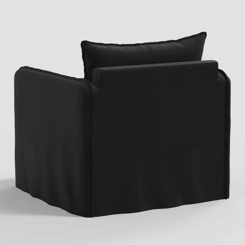 Fauteuil lounge décontracté avec coutures françaises
