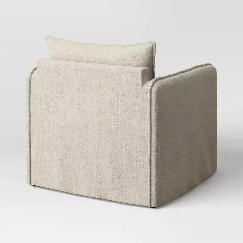 Fauteuil lounge décontracté avec coutures françaises
