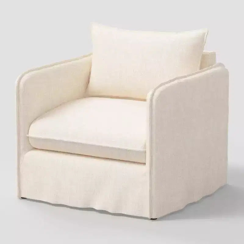 Fauteuil lounge décontracté avec coutures françaises