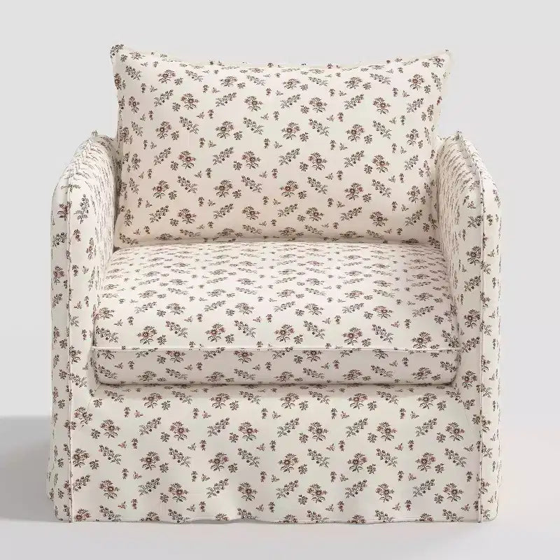 Fauteuil lounge décontracté avec coutures françaises
