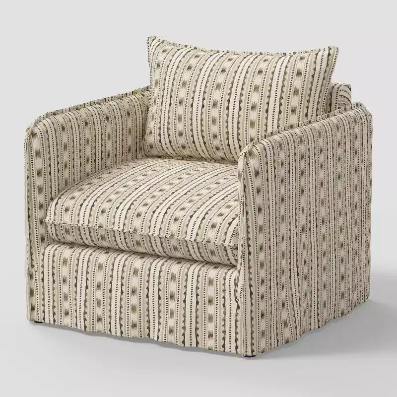 Fauteuil lounge décontracté avec coutures françaises