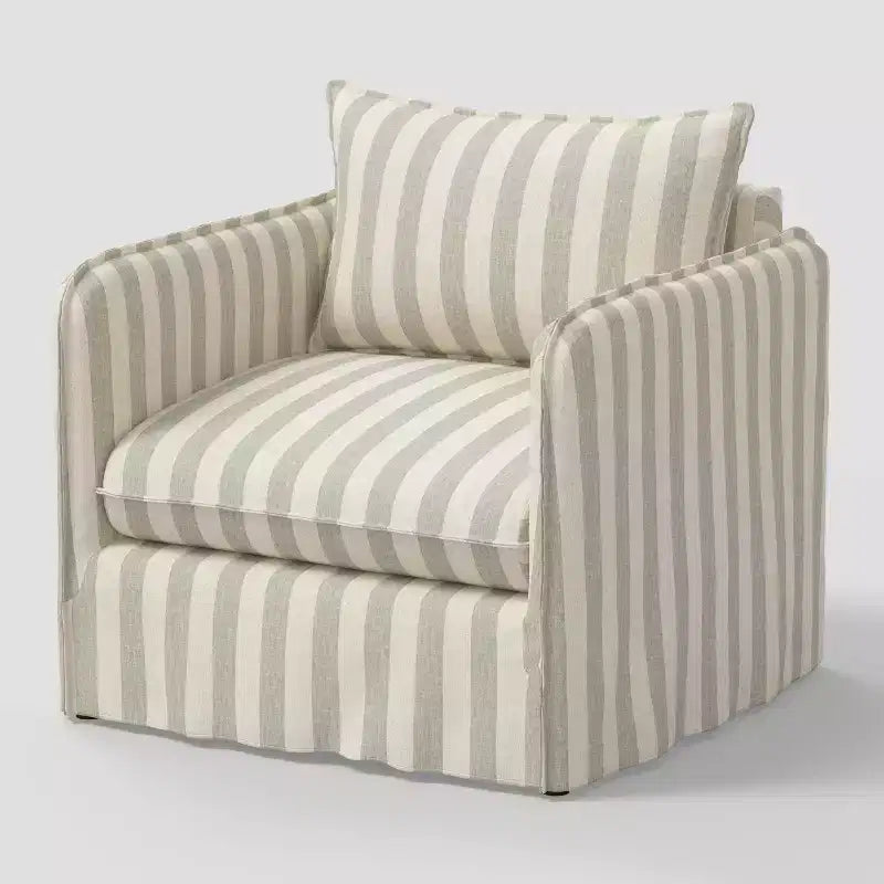 Fauteuil lounge décontracté avec coutures françaises