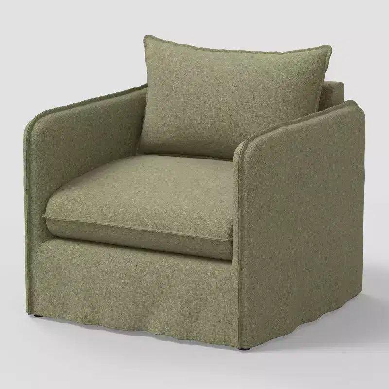 Fauteuil lounge décontracté avec coutures françaises