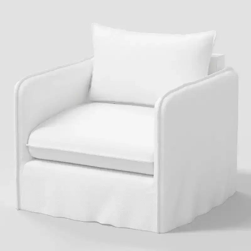 Fauteuil lounge décontracté avec coutures françaises