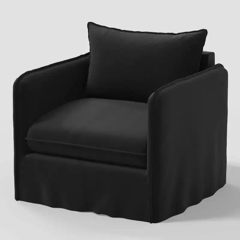 Fauteuil lounge décontracté avec coutures françaises