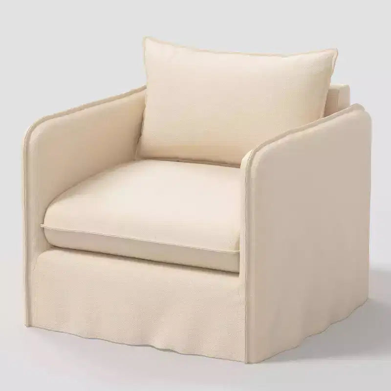 Fauteuil lounge décontracté avec coutures françaises