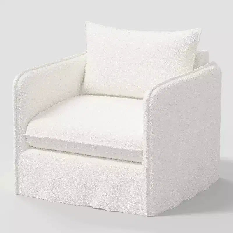 Fauteuil lounge décontracté avec coutures françaises