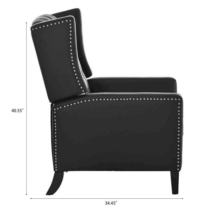 Fauteuil inclinable à oreilles manuel large - 34.45 x 27.16 x 40.55