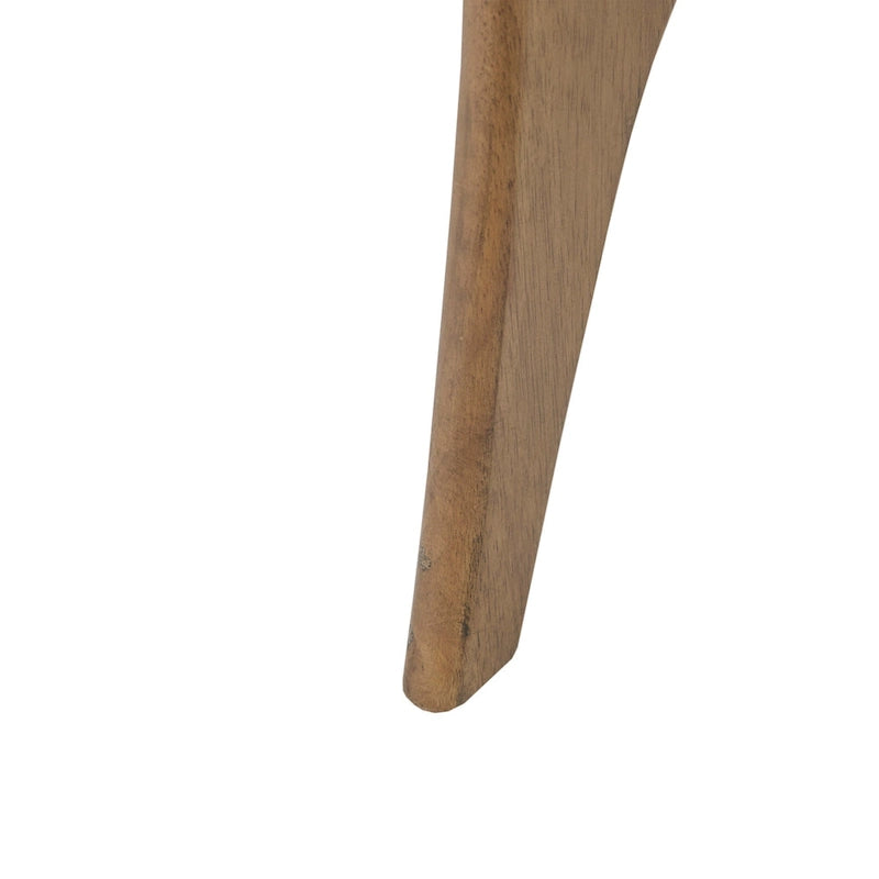 Mesa de centro triangular de madera de estilo desgastado