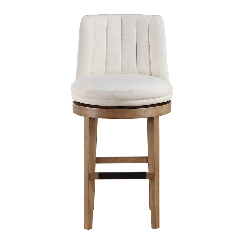 Lot de 2 tabourets de bar pivotants de style classique minimaliste