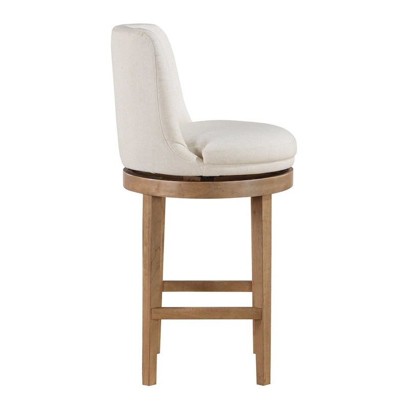 Lot de 2 tabourets de bar pivotants de style classique minimaliste