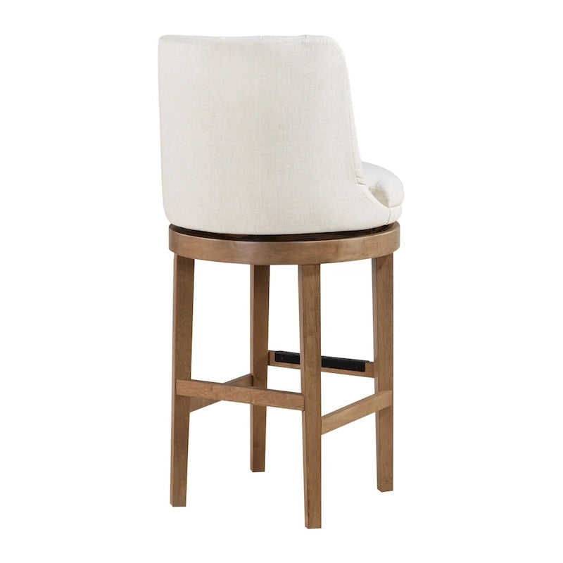 Lot de 2 tabourets de bar pivotants de style classique minimaliste
