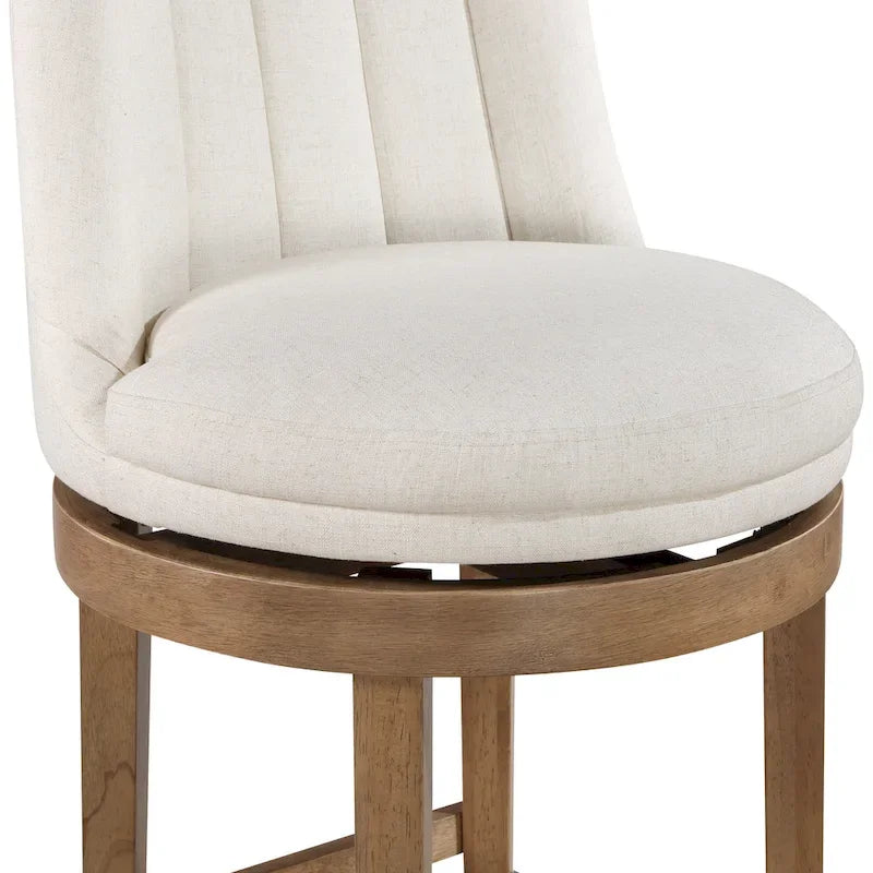 Lot de 2 tabourets de bar pivotants de style classique minimaliste