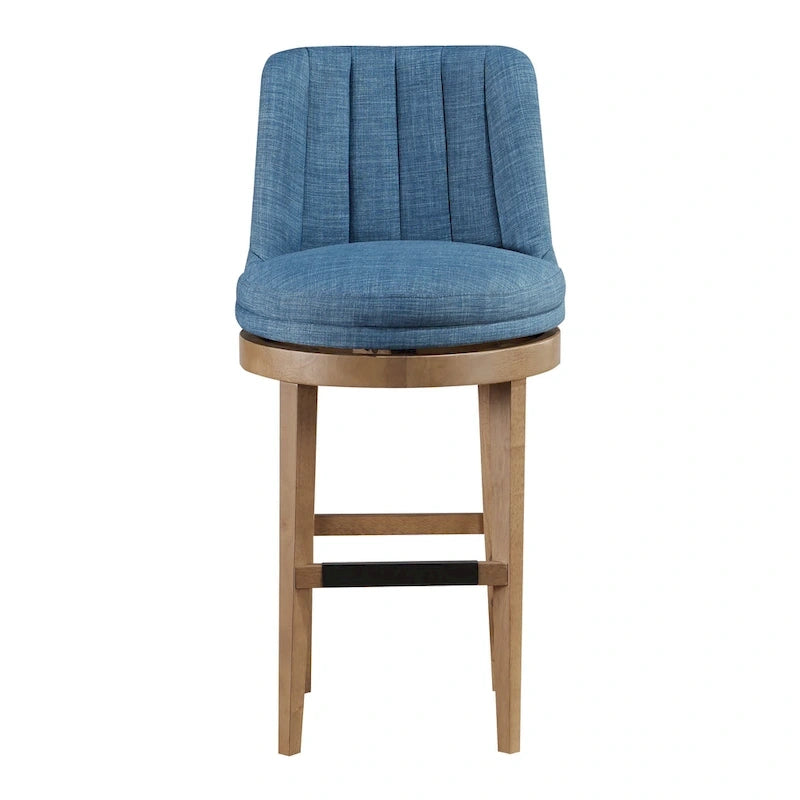 Lot de 2 tabourets de bar pivotants de style classique minimaliste