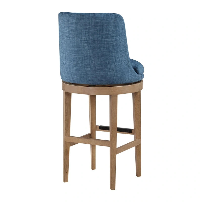 Lot de 2 tabourets de bar pivotants de style classique minimaliste
