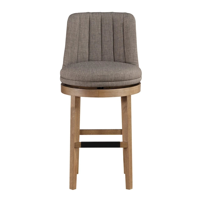 Lot de 2 tabourets de bar pivotants de style classique minimaliste