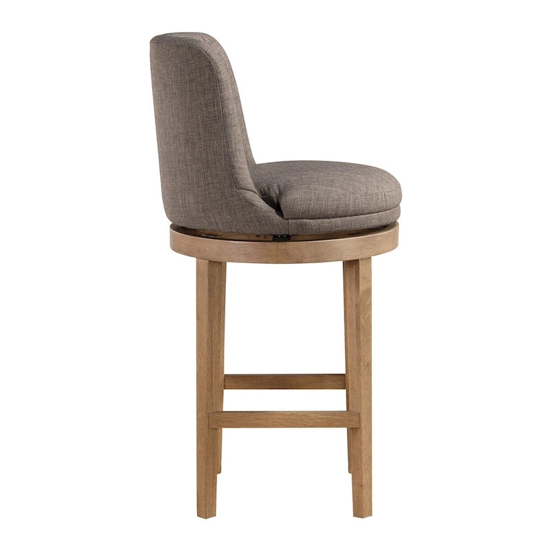 Lot de 2 tabourets de bar pivotants de style classique minimaliste