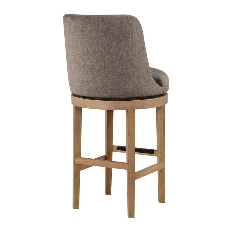 Lot de 2 tabourets de bar pivotants de style classique minimaliste